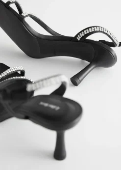 Cheap Rhinestone Sandaler Med Stropper Kvinder Sandaler Med Hael