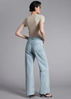 New Ribbet Cropped T-Shirt Kvinder Toppe