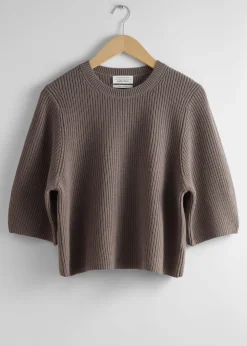 Fashion Ribbet Merino Top Kvinder Toppe