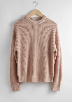 Clearance Ribbet Striktroje Kvinder Strik