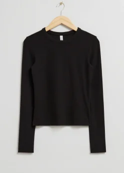 Sale Ribbet Top Kvinder Toppe