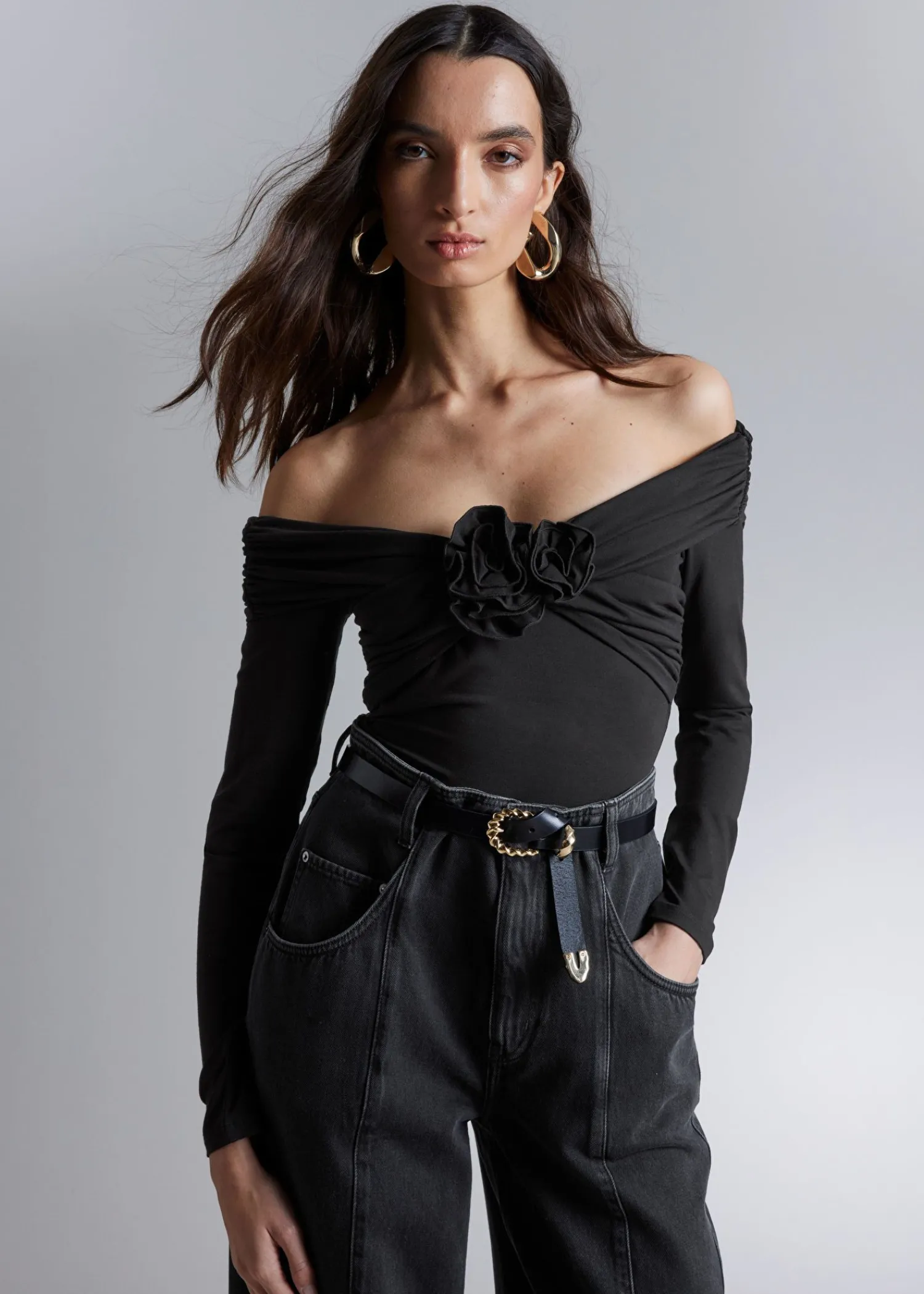 Sale Rynket Off-Skulder Top Kvinder Toppe