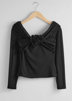 Sale Rynket Off-Skulder Top Kvinder Toppe