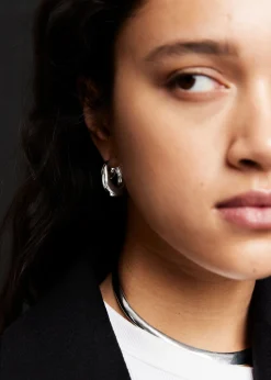 Best Skulpturelle Double Hoop Oreringe Kvinder Oreringe