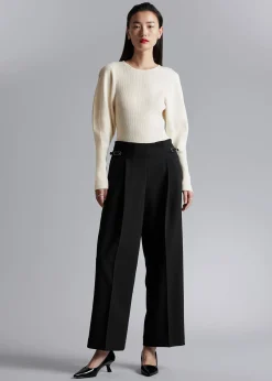 Store Slank Ribstrikket Troje Kvinder Strik