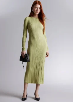 Best Sale Slim Strik Maxikjole Kvinder Kjoler