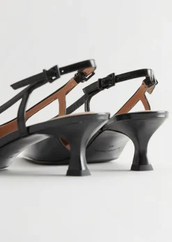 Fashion Slingback Laeder Pumper Kvinder Pumper