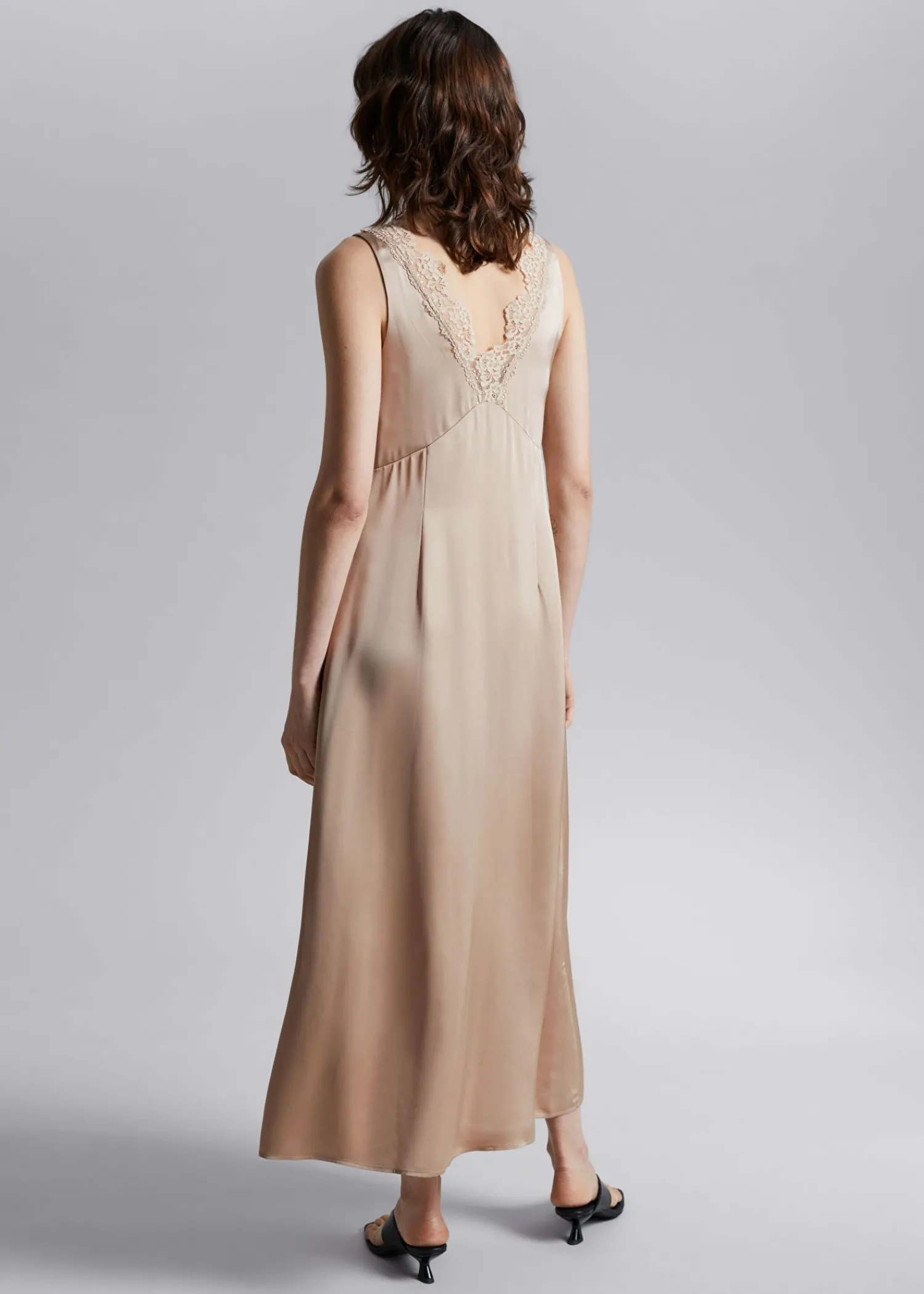 New Slipkjole Med Blonder Kvinder Kjoler