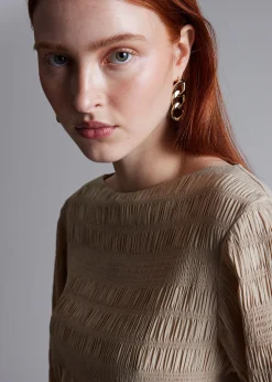 Shop Smocket Bluse Kvinder Bluser Og Skjorter