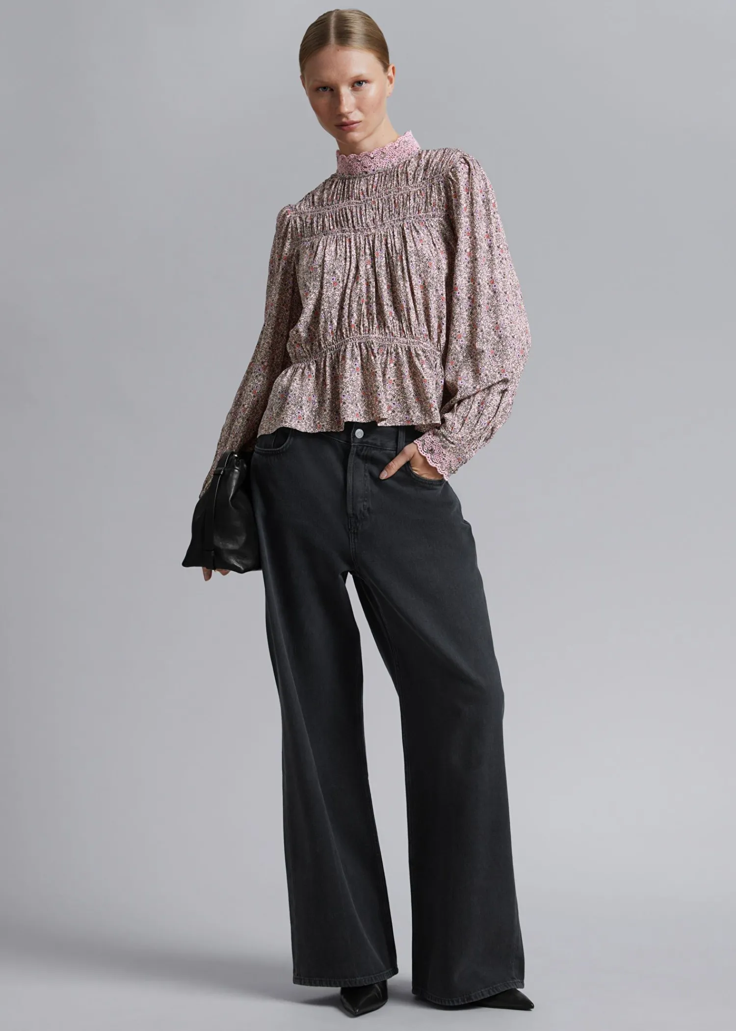 Shop Smocket Bluse Kvinder Bluser Og Skjorter