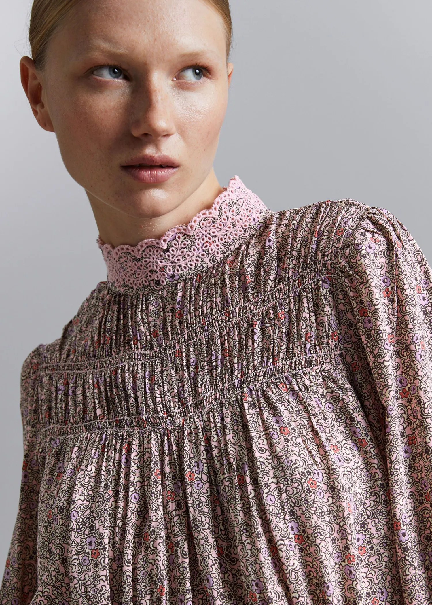 Shop Smocket Bluse Kvinder Bluser Og Skjorter