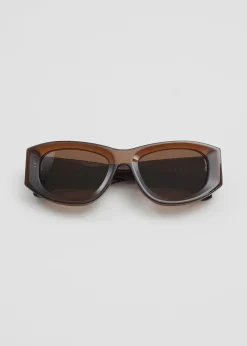 Clearance Sporty Silhouette Acetate Solbriller Kvinder Solbriller