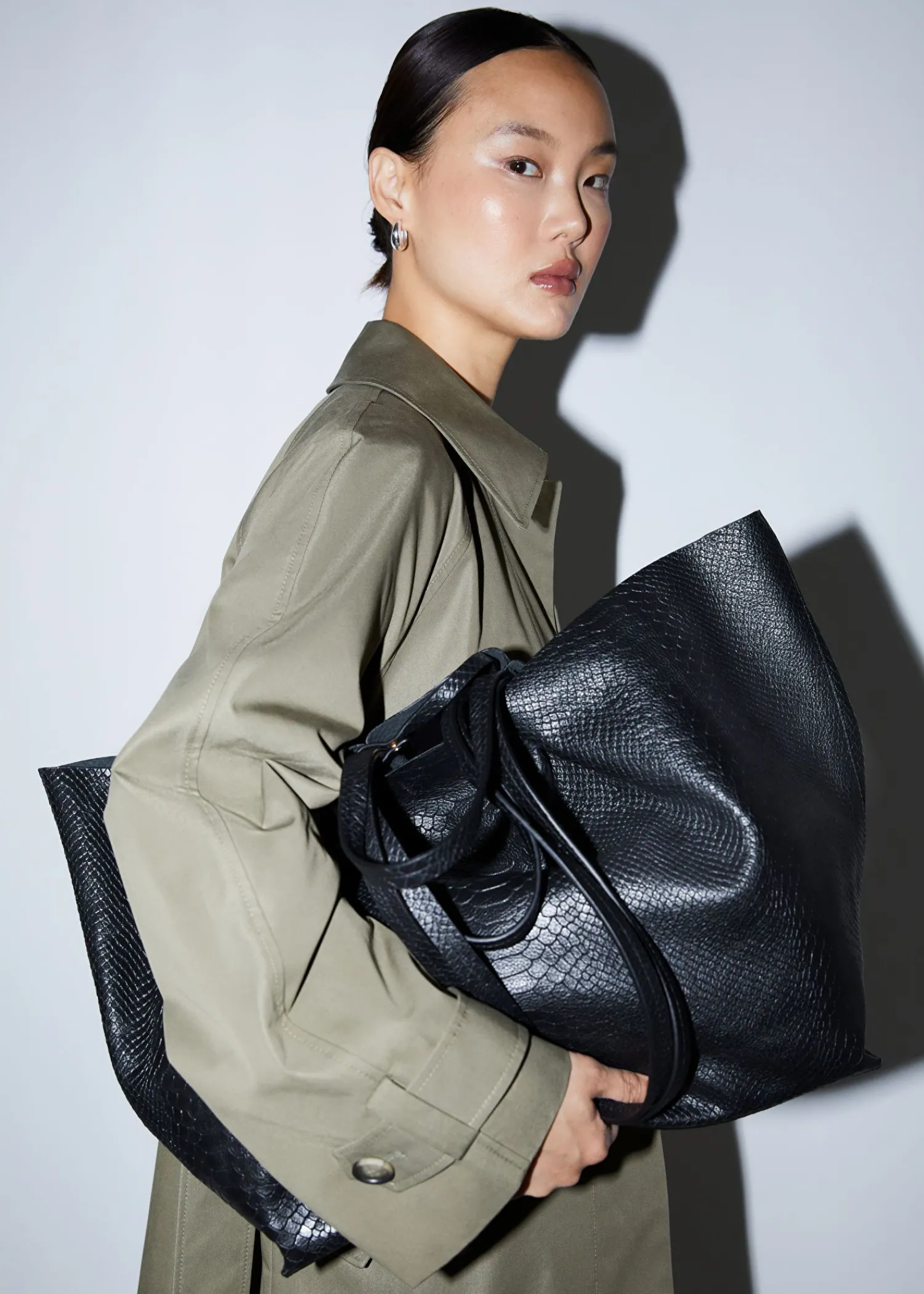 Flash Sale Stor Laedertote Kvinder Tasker