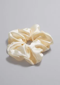 Clearance Stor Silke Scrunchie Kvinder Hårtilbehør