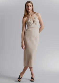 Flash Sale Strappy Kjole Med Aben Ryg Kvinder Kjoler