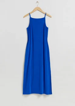 Outlet Strappy Kjole Med Firkantet Hals Kvinder Kjoler