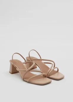 Hot Strappy Sandaler Med Blokhael Kvinder Sandaler Med Hael