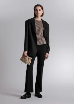 Online Stribet Glitter Top Kvinder Toppe