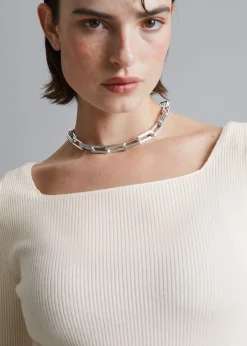 Shop Strikket Top Med Firkantet Hals Kvinder Strik