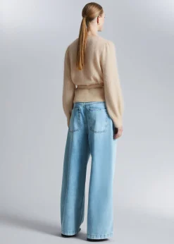 Outlet Strikket Wrap Cardigan Kvinder Strik