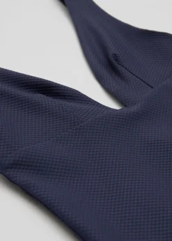 Fashion Struktureret V-Cut Badedragt Kvinder Badetøj