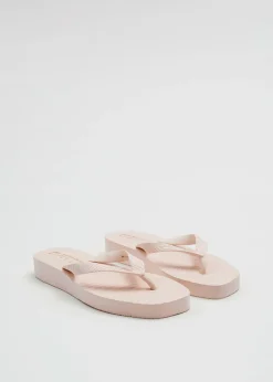 Fashion Sveller Tilspidsede Platform Flip Flops Kvinder Flade Sandaler