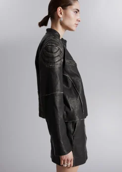 Flash Sale Syet Laederjakke Kvinder Denim