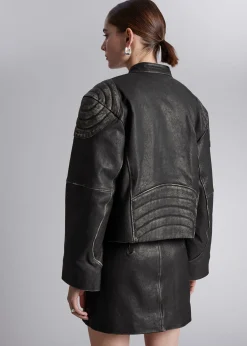 Flash Sale Syet Laederjakke Kvinder Denim