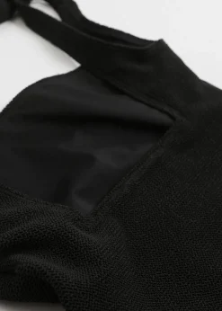 New Tekstureret Badedragt Med Slojfeband Kvinder Badetøj