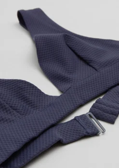 Store Tekstureret V-Cut Bikinitop Kvinder Bikinier