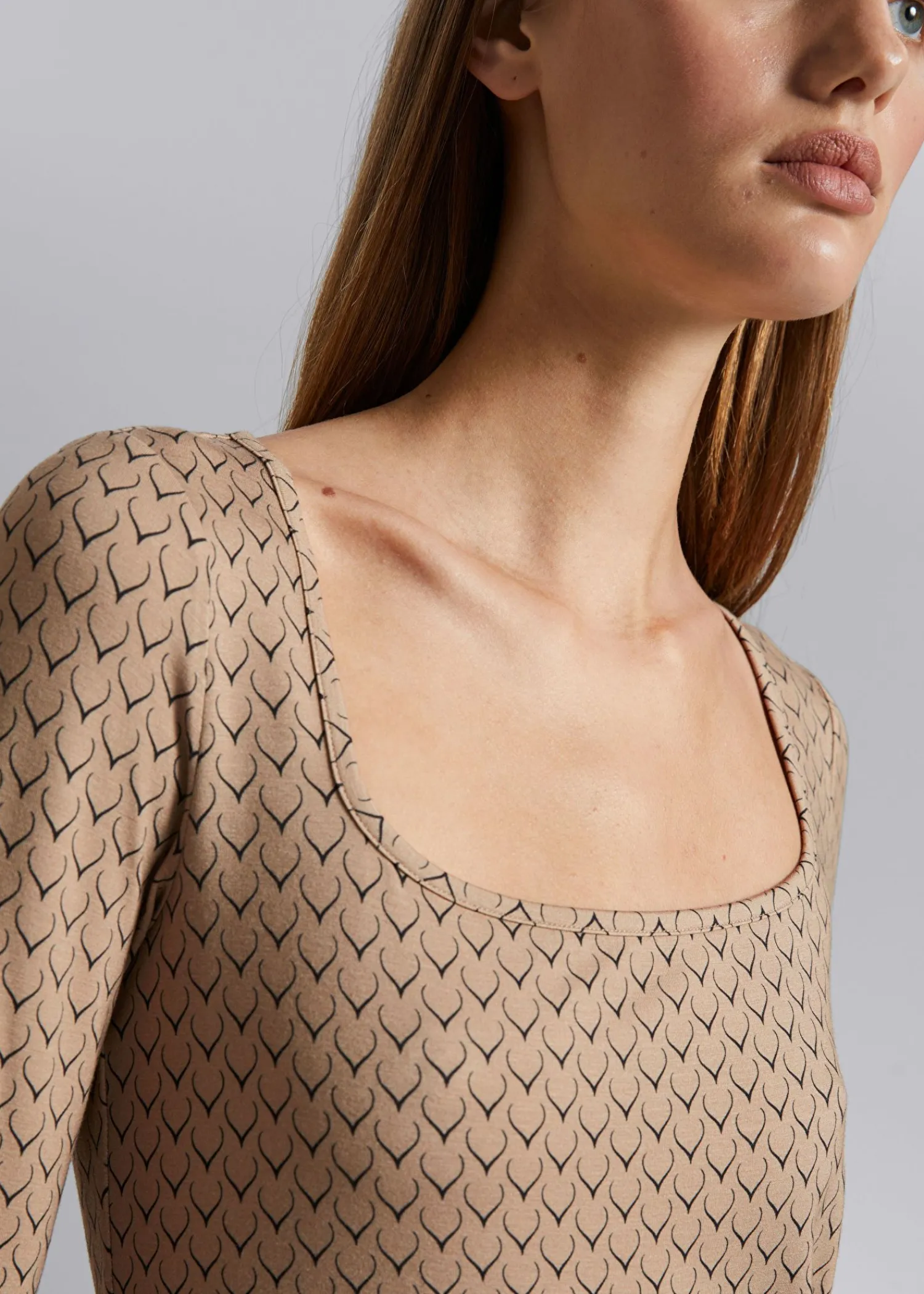 Flash Sale Top Med Firkantet Hals Kvinder Toppe