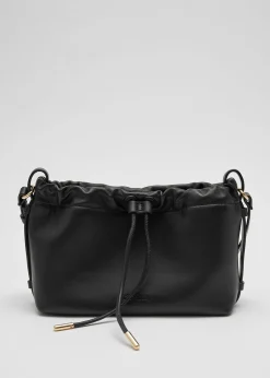 Sale Tote I Laeder Med Snoretraek Kvinder Tasker