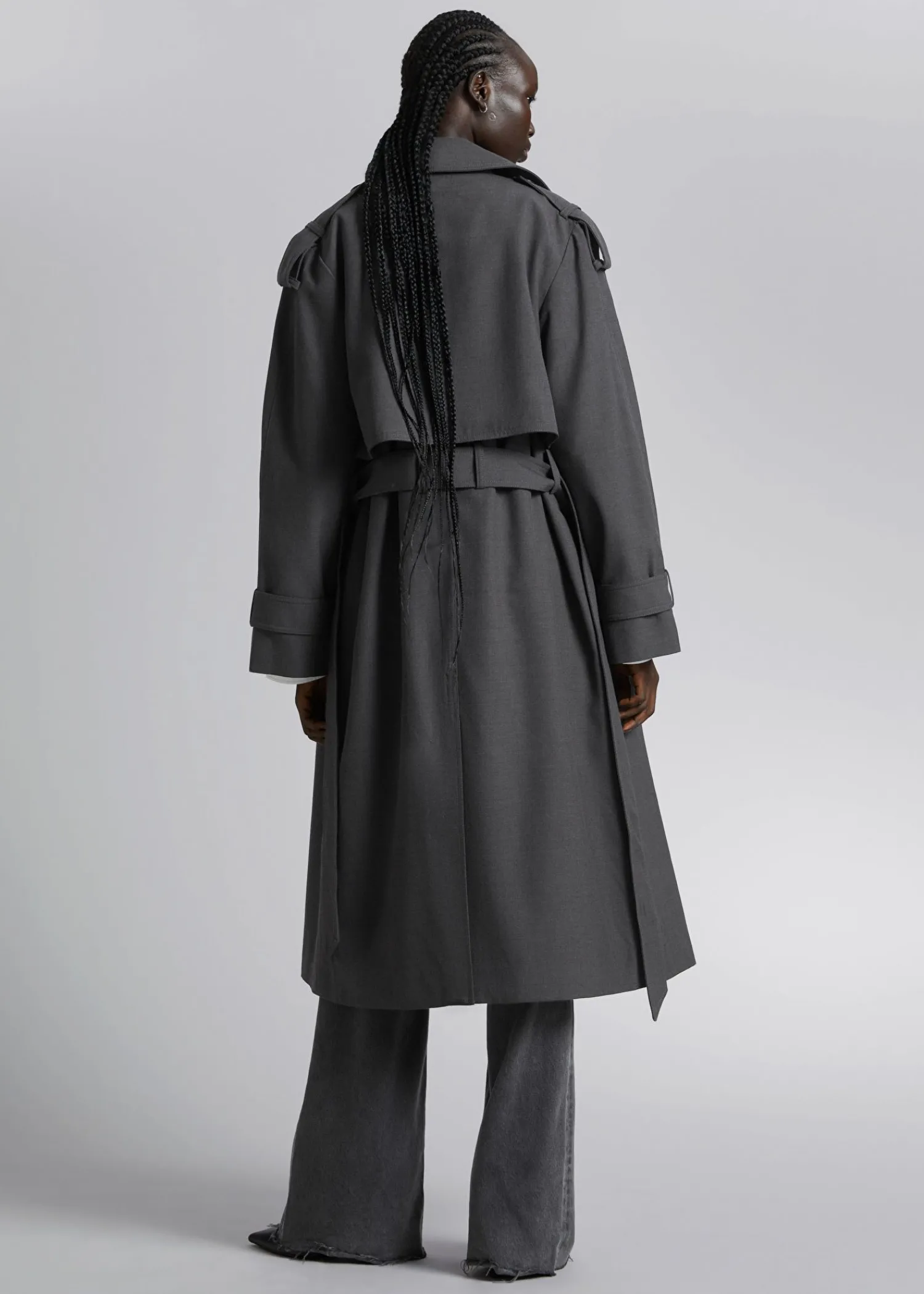 Cheap Trenchcoat Med Baelte Kvinder Frakker & Jakker