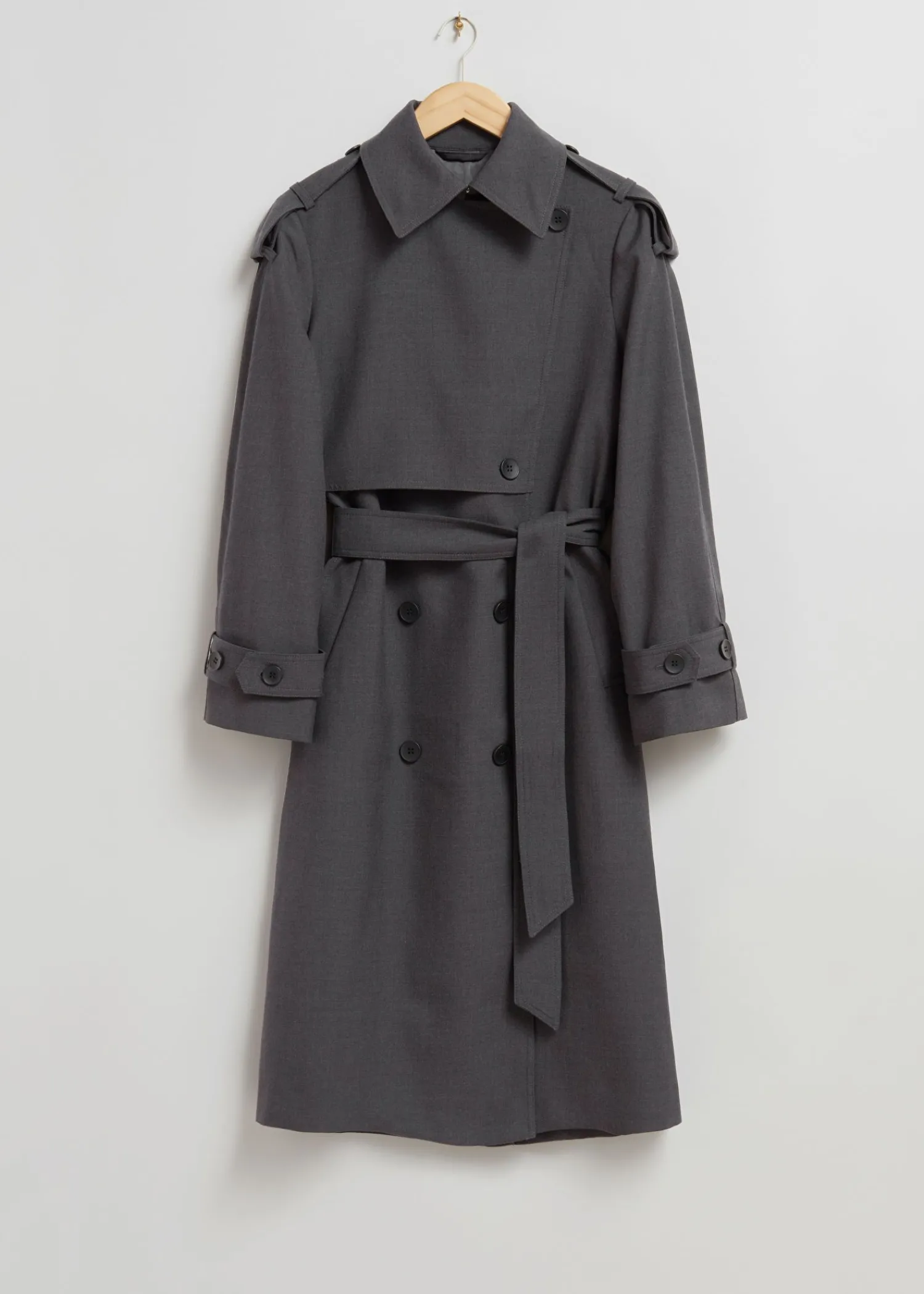 Cheap Trenchcoat Med Baelte Kvinder Frakker & Jakker
