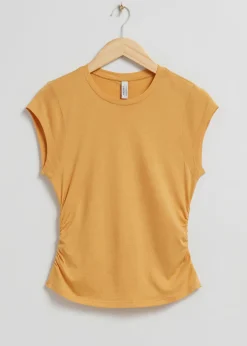 Flash Sale T-Shirt Med Rynket Som Kvinder Toppe