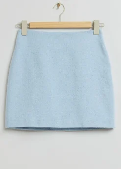 New Tweed Mini Nederdel Kvinder Nederdele