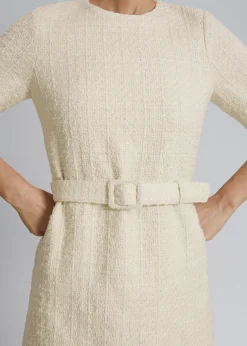 Shop Tweed Minikjole Med Baelte Kvinder Kjoler