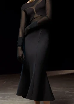 Best Sale Udvidet Midi-Nederdel Kvinder Nederdele