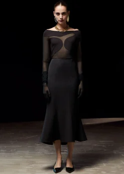 Best Sale Udvidet Midi-Nederdel Kvinder Nederdele