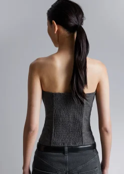 Flash Sale Uld Korset Top Kvinder Sæt Og Dragter