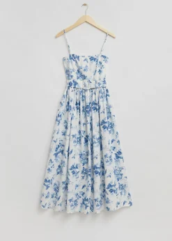 New Voluminos Midikjole Med Baelte Kvinder Kjoler