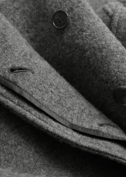 Shop Voluminos Uldfrakke Med Baelte Kvinder Frakker & Jakker