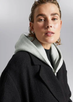 Best Voluminos Uldfrakke Med Baelte Kvinder Frakker & Jakker